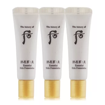 Whoo后 金鐏玉帛防曬粉底露(6ml)X3