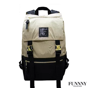 FUNNNY 日本同步輕量尼龍後背包系列 柴田 潤 米黑