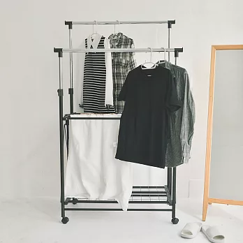 Peachy Life 弗列得伸縮雙桿多功能衣架/掛衣架