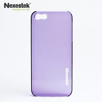 Nexestek iPhone 5/5s日系台製透明手機保護殼 (軟硬兼具,強效保護) – 奢華紫色