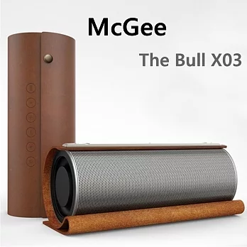 德國McGee The bull X03 立體環繞 藍牙喇叭 義大利進口牛皮包覆 共振立體音場設計