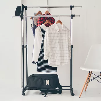 Peachy Life 簡約風雙桿伸縮衣架