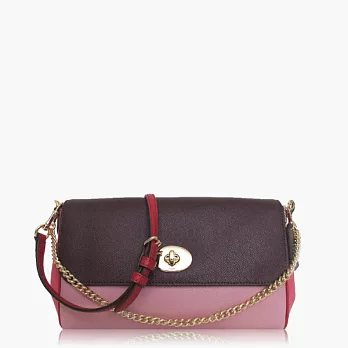 【COACH 多種背法】皮革 / 肩背 / 斜背兩用包(小款)_粉色