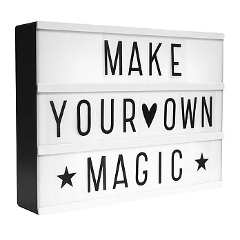 荷蘭｜a Little Lovely Company ❤ Light Box 北歐風A4字母燈箱-酷黑