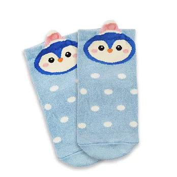 趣味止滑童襪-企鵝波波3入 (13-15CM)13-15CM