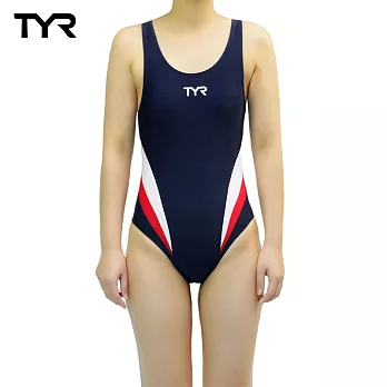 美國TYR女用修身款泳裝Delora Aeroback Navy 台灣總代理M