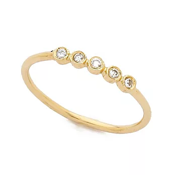 SHASHI 紐約品牌 DIAMOND MIDI 智慧之眼鑲鑽尾戒 925純銀鑲18K金