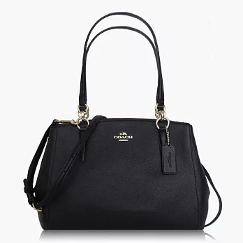 【COACH 多種背法】皮革 / 肩背 / 斜背兩用包_黑色