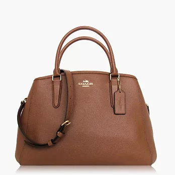 【COACH 多種背法】皮革 / 肩背 / 斜背兩用包_咖啡