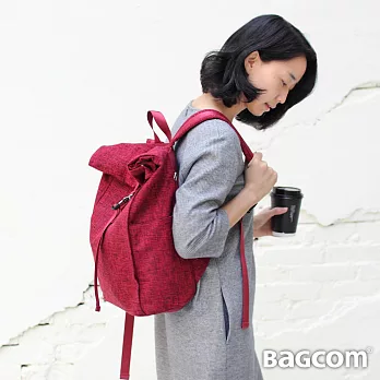 Bagcom輕捲後背包(高度可變) (15’’ Laptop OK)-紅色