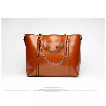 【O-ni O-ni】韓版真皮潮流側肩包JDL-7-175棕色