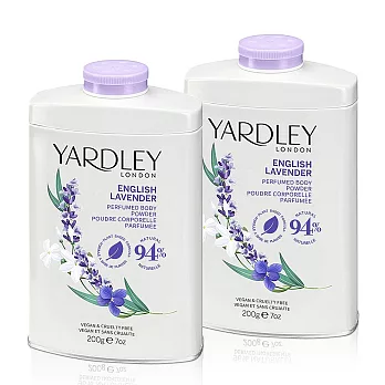 YARDLEY 雅麗 英國薰衣草爽身粉(200g)X2入