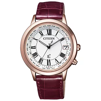 CITIZEN xC 戀之梵蒂岡電波時計腕錶-大-CB1104-05A