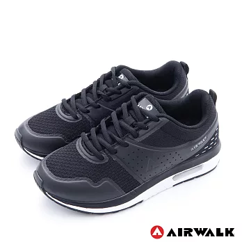 AIRWALK(女)-抛物線 減壓彈力氣墊緩衝運動鞋6.5黑