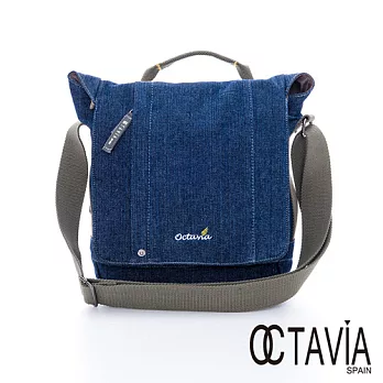 OCTAVIA 8 - Easy C. 旅行的意義水洗牛仔小方塊隨身包-百搭藍