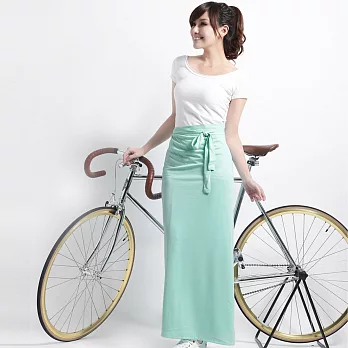 【遊遍天下】MIT涼感抗UV防曬吸排多功能一片裙(117)中大尺碼綠色