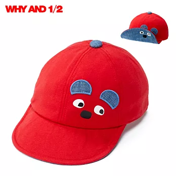 WHY AND 1/2 兒童帽 棒球帽48紅色