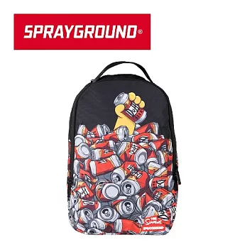 【SPRAYGROUND】DLX COLLABS 聯名系列 The Simpsons Duff Cans Stacked 辛普森喝啤酒潮流筆電後背包