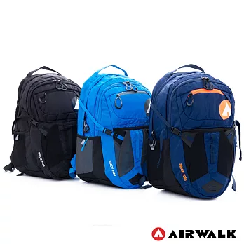 AIRWALK-甲蟲不飛 謢脊胸腰扣越野用筆電後背包A6353253黑