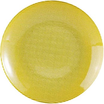 《EXCELSA》Diamond菱紋玻璃淺餐盤(綠20cm)