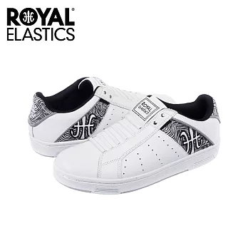 【Royal Elastics】男-Icon 休閒鞋-白/斑馬紋(02064-090)US9白/斑馬紋
