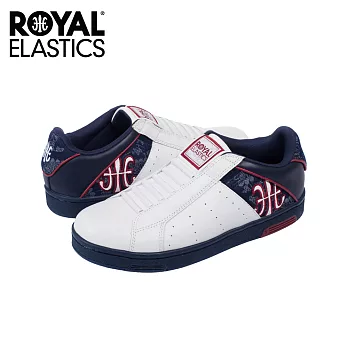 【Royal Elastics】男-Icon 休閒鞋-白/紅標/藍底(02064-091)US11白/紅標/藍底