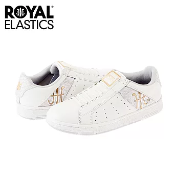 【Royal Elastics】女-Icon 休閒鞋-白/金標(92064-003)US5白/金標