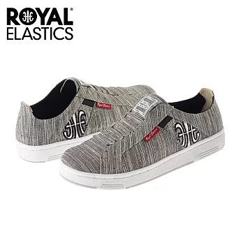 【Royal Elastics】男-Icon Washed 休閒鞋-條文灰(02364-050)US10條文灰