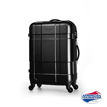 AT美國旅行者 25吋Ventura立體方格四輪拉桿TAS硬殼行李箱(碳黑)