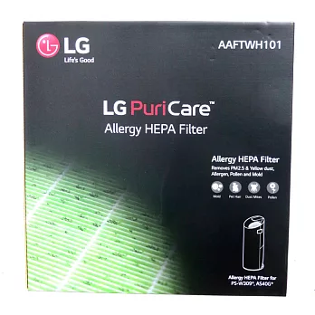 LG PuriCare技術抗敏 HEPA濾網 (適用AS401WWJ1,PS-W309WI)