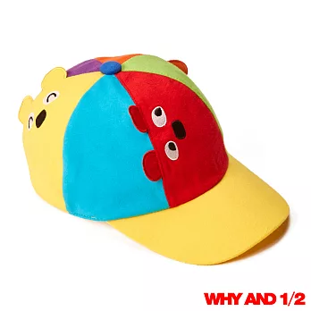 WHY AND 1/2 mini 可愛普普熊表情棒球帽48紅色
