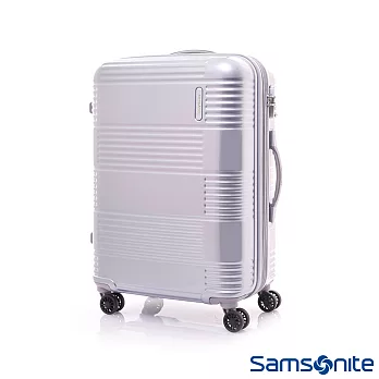 Samsonite新秀麗 29吋Mazon幾何線條PC可擴充TSA海關鎖行李箱(亮銀)