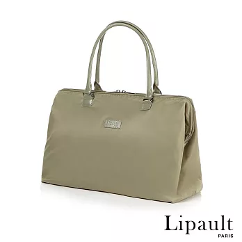 法國時尚Lipault 簡約時尚中型旅行袋M(杏仁綠)