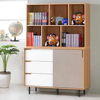 《Homelike》奈曼4尺收納書櫃