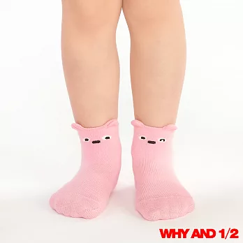 WHY AND 1/2 mini 經典普普熊表情止滑襪 短襪 多色可選02粉色