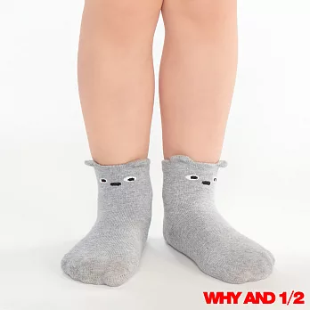 WHY AND 1/2 mini 經典普普熊表情止滑襪 短襪 多色可選02灰色