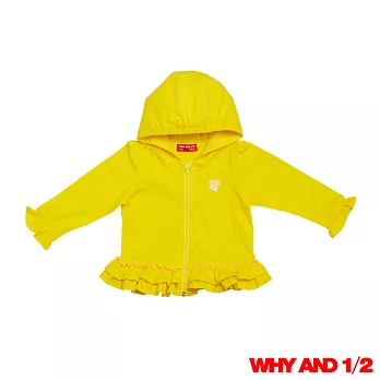 WHY AND 1/2 mini 荷葉邊連帽薄外套 多色可選80黃色