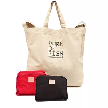 【U】PUREDESIGN - 時尚 Daily bag-L (三色可選) - 黑色