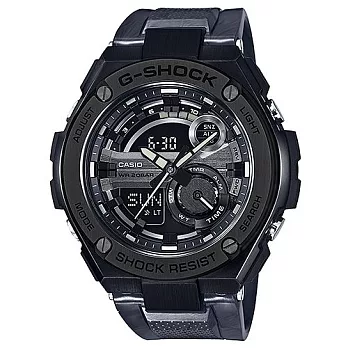 G-SHOCK「絕對強悍」再進化霸氣風格時尚運動限量腕錶-黑紋路-GST-210M-1A
