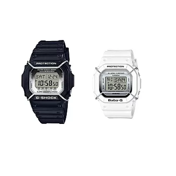 CASIO LOVER’S COLLECTION 2016耶誕對錶黑+白-LOV-16B-1