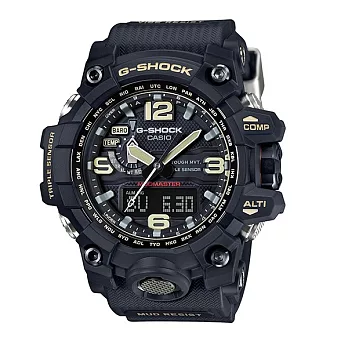 G-SHOCK 征服世界陸海空大戰強悍機能限量電波式腕錶-黑-GWG-1000-1A