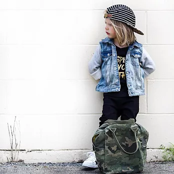 加拿大fluf有機棉拉鍊隨手袋--迷彩