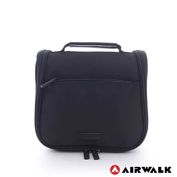 AIRWALK -小方塊 旅行收納盥洗萬用包黑