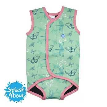 Splash About 潑寶 BabyWrap 包裹式保暖泳衣 -花漾蜻蜓M花漾蜻蜓