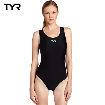 美國TYR Solid Female MaxFit 女用連身三角黑色泳裝S