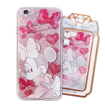 迪士尼Disney 正版授權 iPhone 6s/6 Plus 5.5吋 i6s+ 閃粉雙料保護殼 手機殼(米妮)