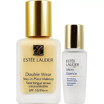 ESTEE LAUDER 雅詩蘭黛 粉持久完美持妝粉底SPF10/PA++(30ml)+微分子肌底原生露(15ml)#36