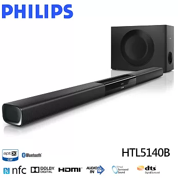 『福利品』PHILIPS 飛利浦 NFC/藍牙微型劇院 Sound Bar HTL5140B