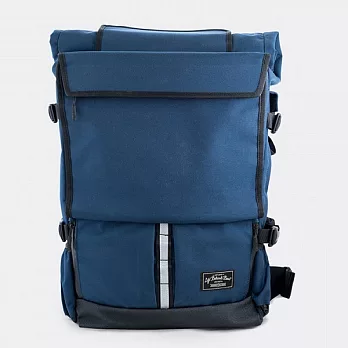 【Flightline】 The Peloton’ Rolltop 城市戶外個性帥氣卷蓋式多功能背包 (Blue)