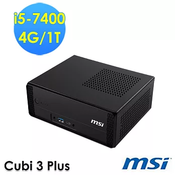 msi微星 Cubi 3 Plus-002TW i5-7400 WIN10 迷你電腦